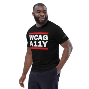 WCAG A11Y - Unisex organic cotton t-shirt