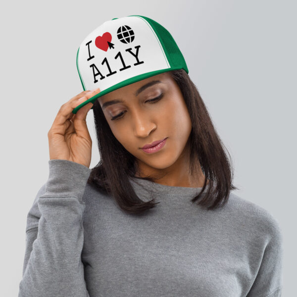 I Love Web Accessibility - Trucker Cap - Image 3