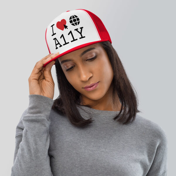 I Love Web Accessibility - Trucker Cap - Image 2