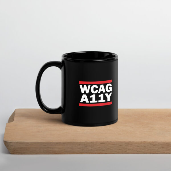 WCAG A11Y - Black Glossy Mug - Image 3