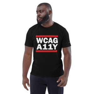 WCAG A11Y - Unisex organic cotton t-shirt