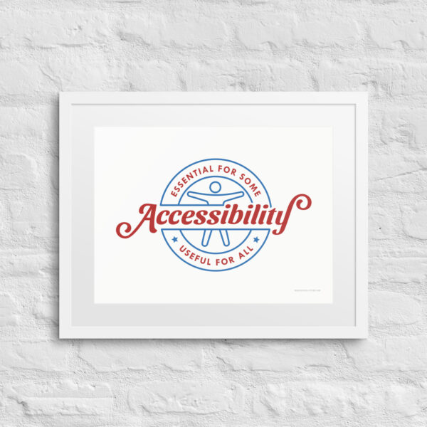 Accessibility: Essential for Some, Useful for All - Framed poster - Image 9